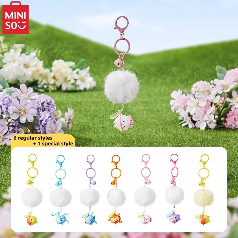 MINISO Disney Ufufy Flower Series Dandelion Blind Box Pendant Anime Pooh Bear Bag Decorative  Children's Toy BirthdayGift