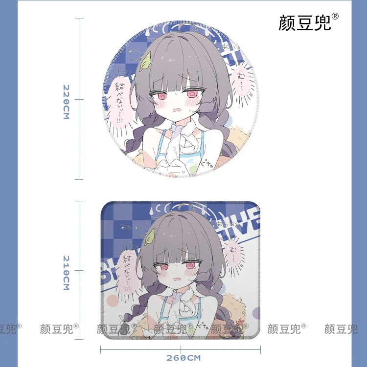 Blue Archive Anime  Rabbit Small Size Mats For Large Gaming Mousepad Gamer Company Keyboard Mouse Mats Carpet Computer Desk Mats
