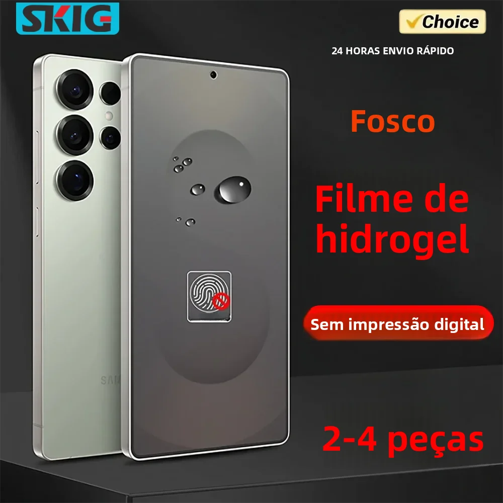 Película Hidrogel Fosca para Samsung Galaxy S25 S24 S23 S22 S21 S20 Ultra Plus FE Edge Protetor de Tela Não é Vidro Temperado