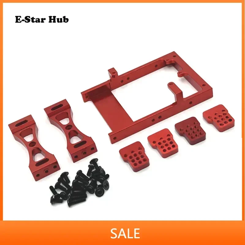 Cross Beam Steering Gear Box Shock Absorber Bracket  for MN 1/12 WPL 1/16 Accessories Upgrade Parts Rc Model Crawler Car Truck