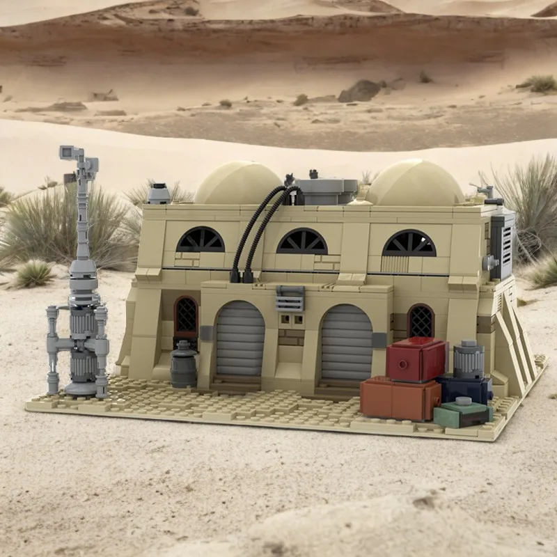 

819-Piece Tatooine Mos Eisley Desert Estate Moc Building blocks Model, Perfectly Reproducing Classic Star batter Scene