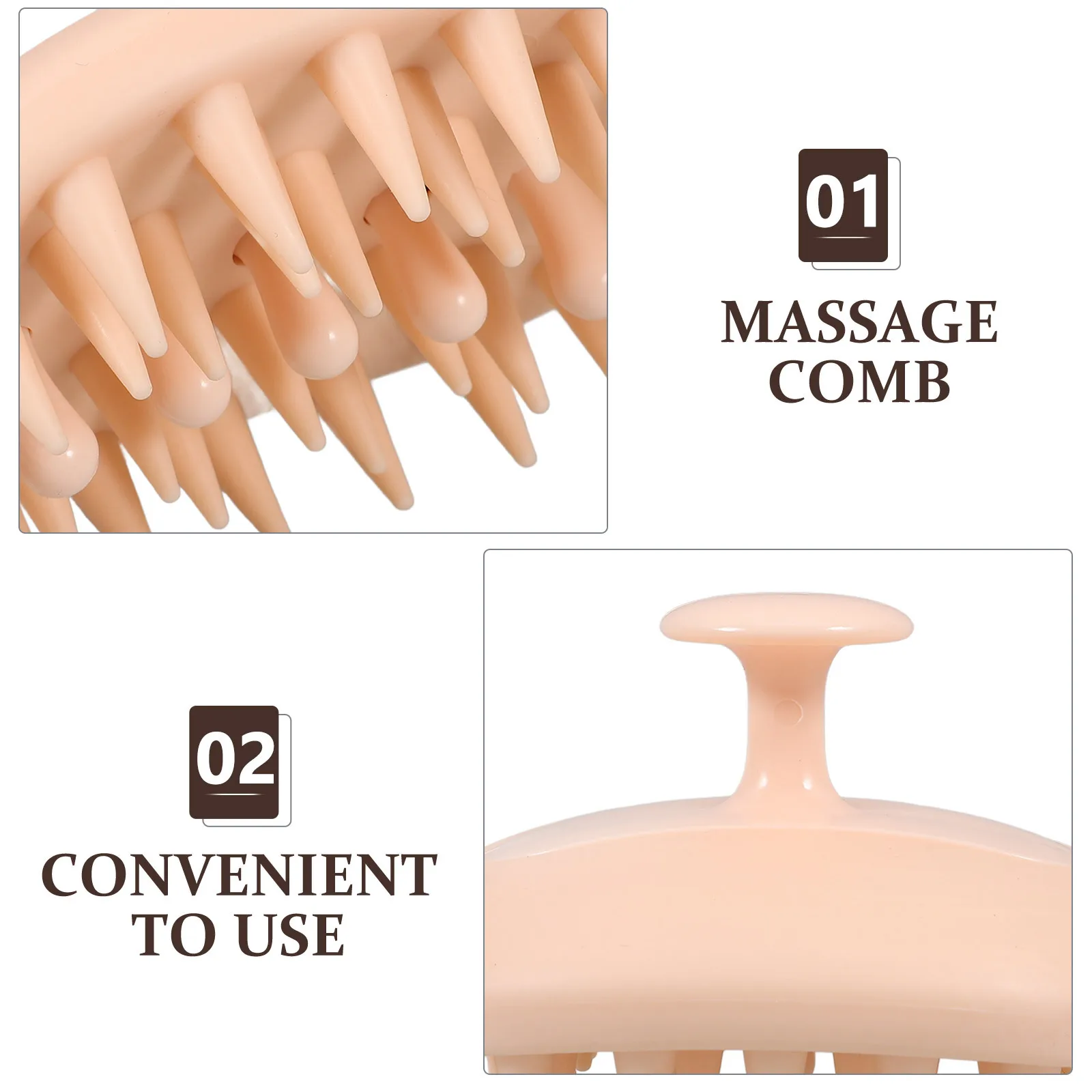 

Portable Massager Shampoo Hair Massage Scalp Brush Shower Head Scrub Deep Clean Oil Control Bath Brush For Itchy
