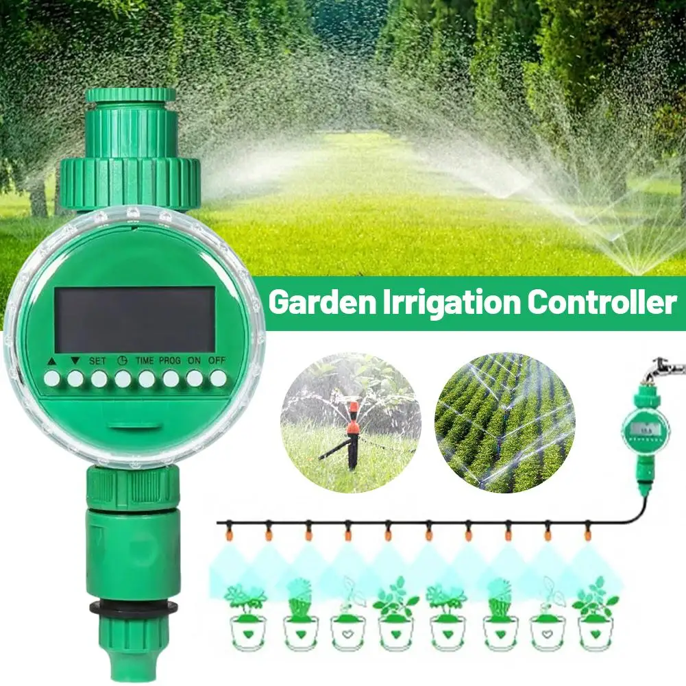 Automatic Intelligent Electronic LCD Display Timer Home Ball Valve Watering Timer Garden Water Timer Irrigation ControllerSystem