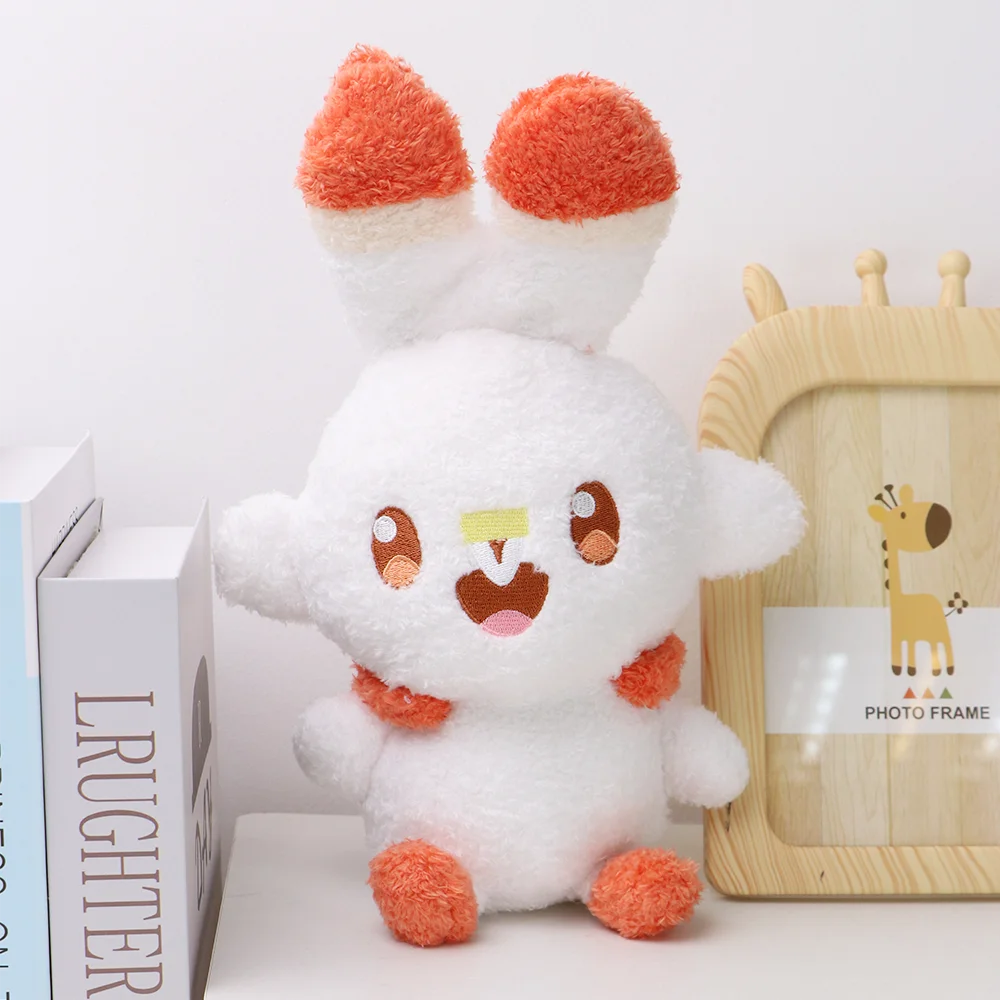 Scorbunny Grookey Pokemon Plush Doll, Brinquedo de pelúcia, Sobrancamente, Quaxly, Floragato, Meowscarada, Anime, Presentes