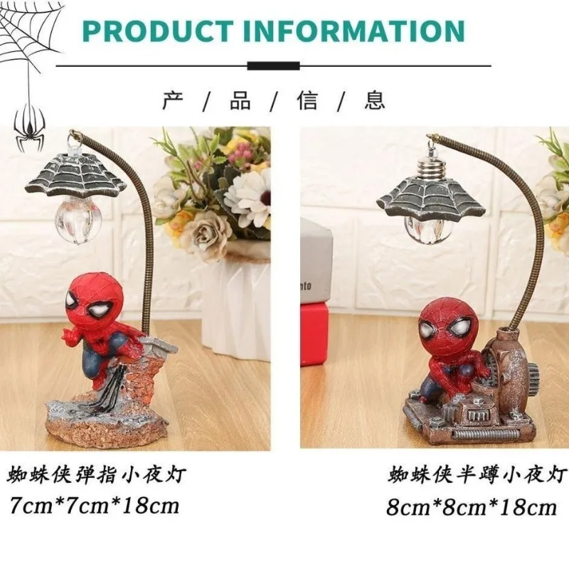 Creative Marvel Hero Spiderman Night Light Personalized Birthday Gift for Boyfriend and Classmate Graduation Gift Ornament