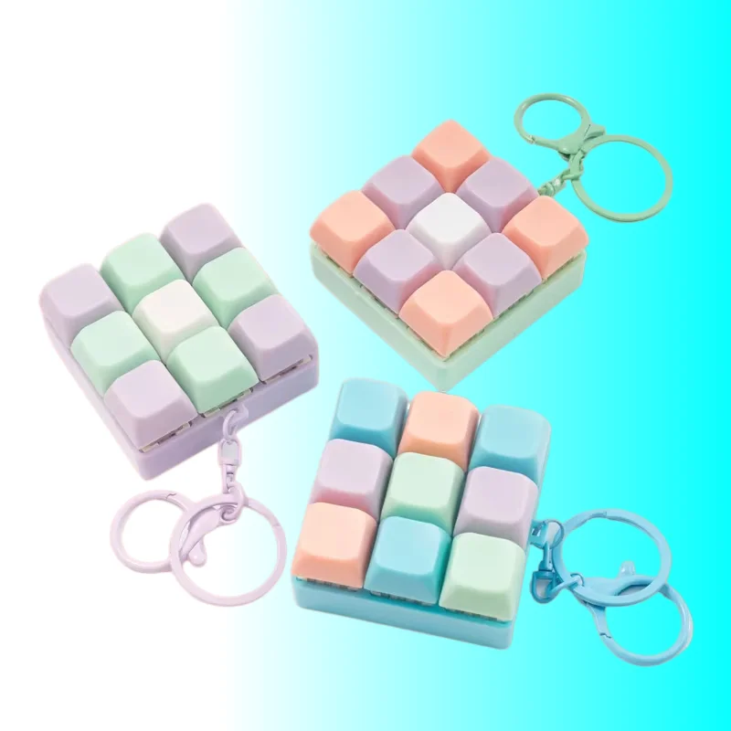 Fidget Decompression 9 Keyboard Key Toy For Adults Antistress Toys Anti Stress Finger Keyboard Games