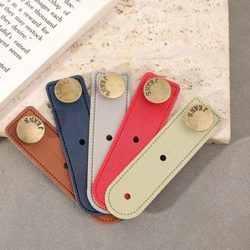 1/6 個ウエストエクステンダーバックル調節可能な弾性ウエストバンドボタン穴男性女性のズボンジーンズパンツボタン延長バックル