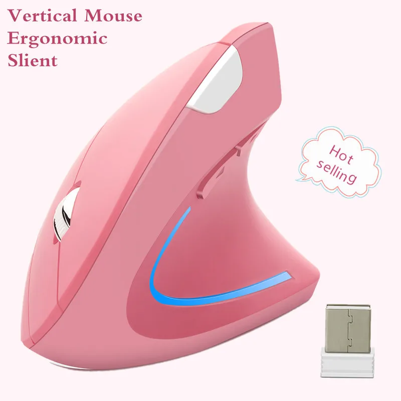 

Vertical computer Mouse 2.4GHz Wireless Optical Mice Ergonomic Silent Gaming Mause for Laptop PC Home Office