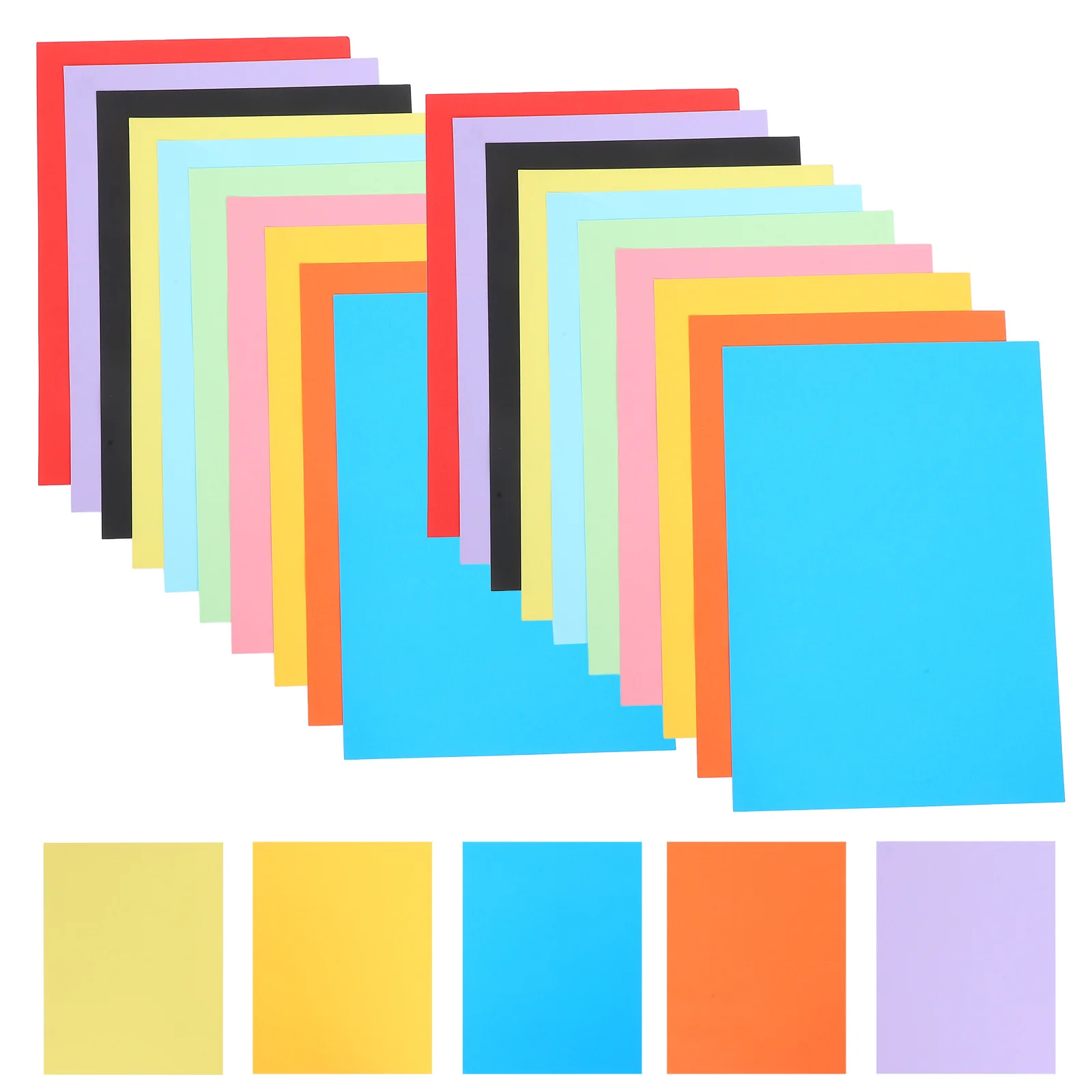 50 قطعة من البطاقات الملونة 200gsm A3 ورق سميك للحرف اليدوية ذاتية الصنع بطاقات المعايدة اوريغامي متعدد الألوان ورق غير لامع للمشروعات الفنية