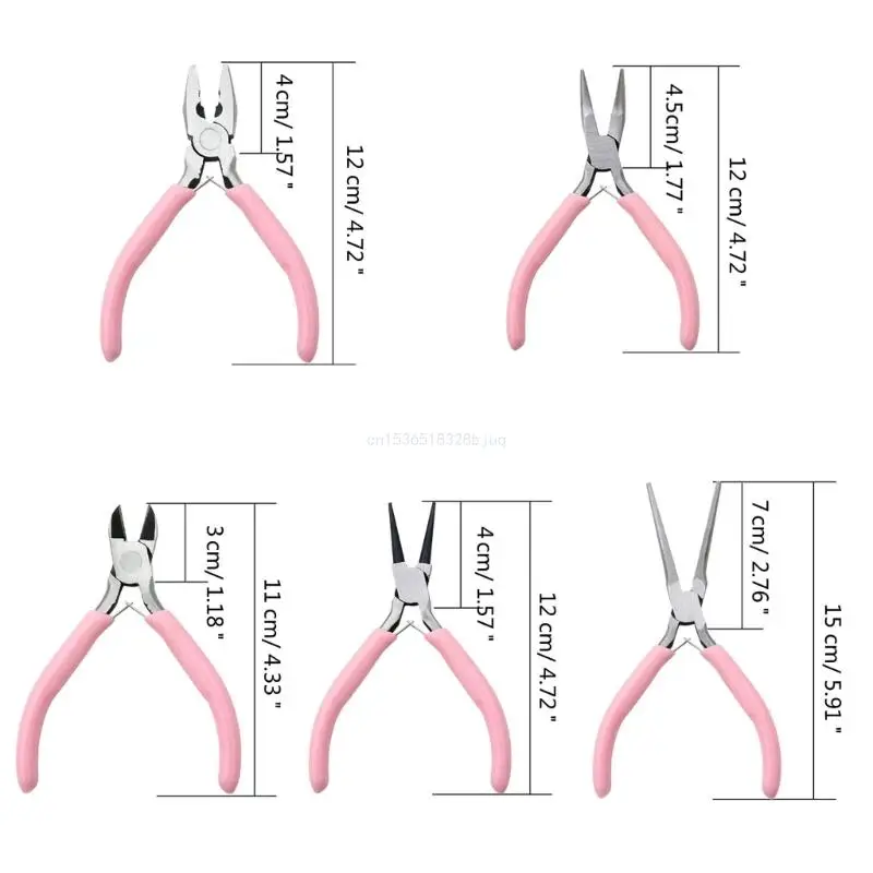 9pcs/set Jewelry Pliers Includes Diagonal/Round Nose Pliers/Needle-nose Pliers Dropship