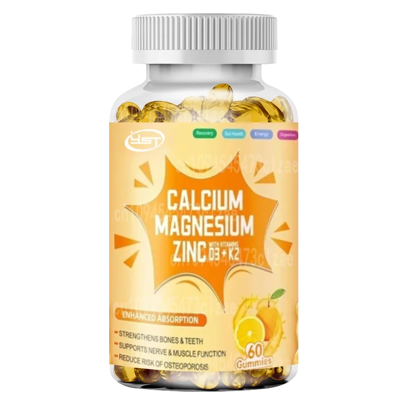 

Calcium Magnesium Zinc Gummies Contain Vitamin D3 and K2, Which Effectively Enhance Absorption. 60 Gummies