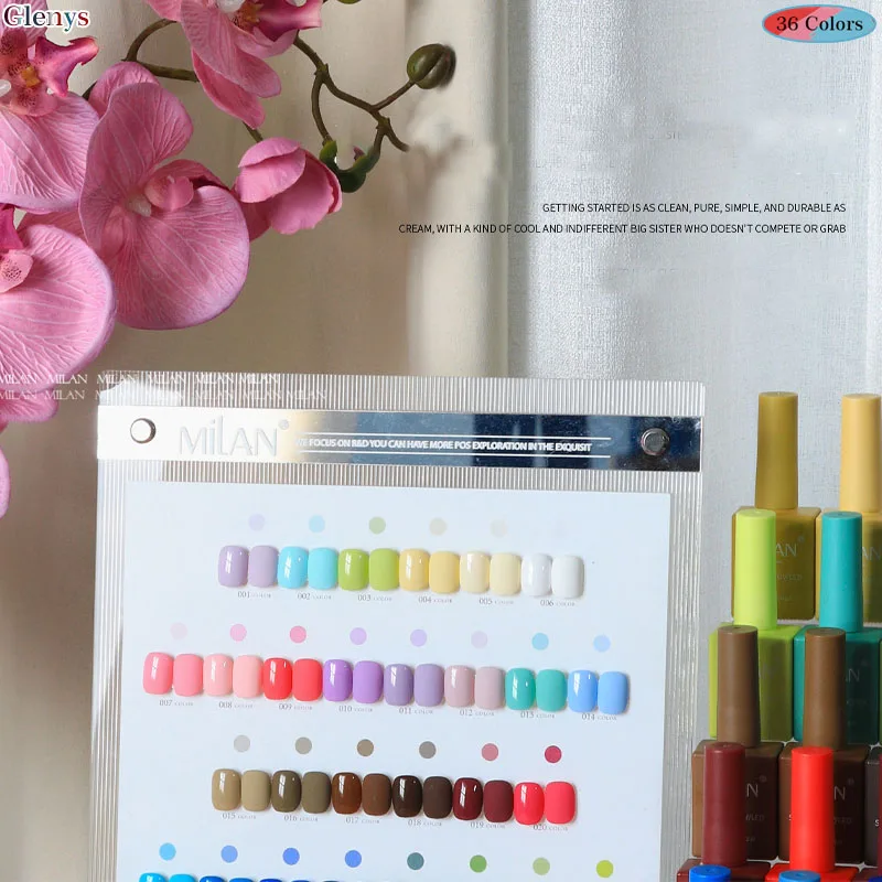 Glenys 36 pièces * 15ml vernis à ongles gel net rouge populaire avancé immersion gel salon de manucure essentiel nail art vernis ensemble
