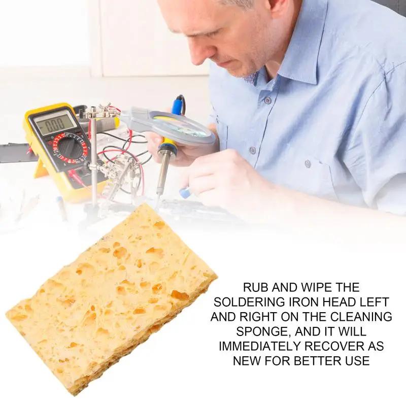 Welding Soldering Iron Tips Cleaning Sponge Cleaner Pads Enduring Condense Sponge For Welding Tips Cleaining Tool Accessories