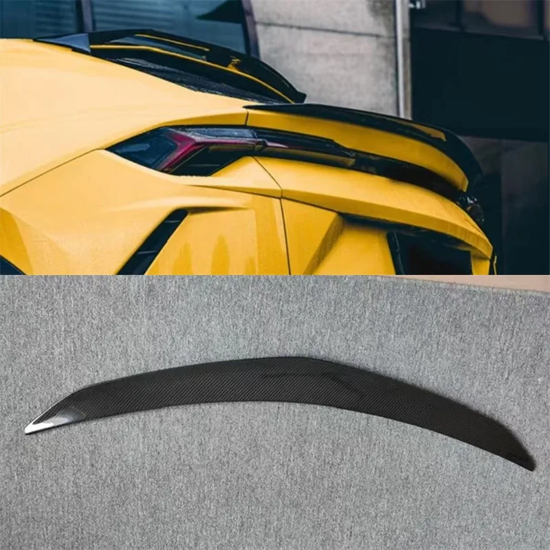 

Для Lamborghini URUS настоящее сухое углеродное волокно хвостовое крыло крыло задний багажник губа автомобильные аксессуары ремонт украшения комплект спойлера