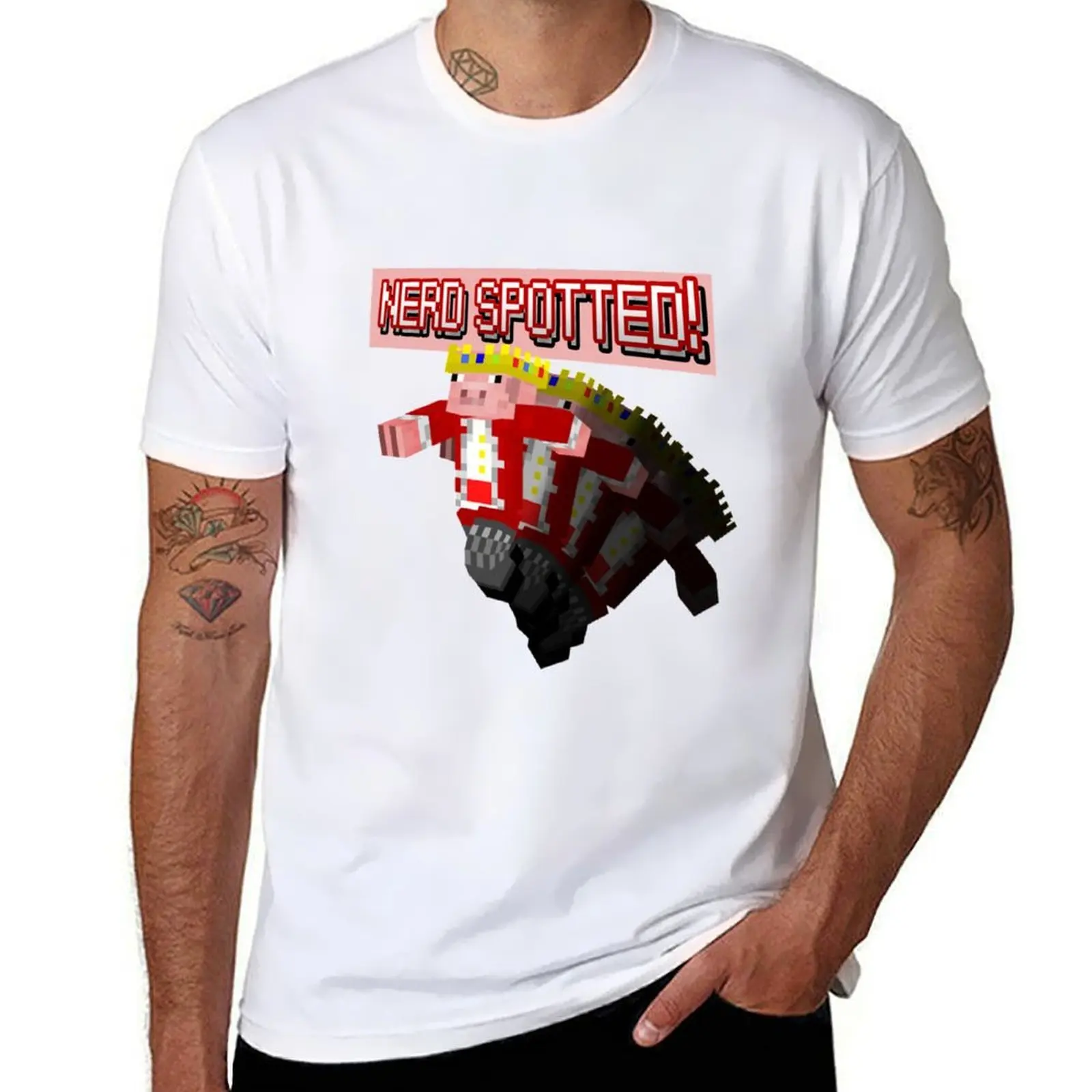 

Technoblade NERD SPOTTED! T-Shirt t shirts for man graphic vintage t shirts for man cotton funny T-Shirt