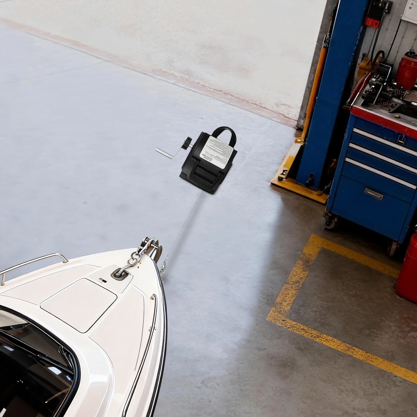 

Электрическая лебедка 300 Вт с двигателем на постоянных магнитах, сверхмощная лебедка для лодочных прицепов, двойное управление: ручной привод и проводной пульт ДУ