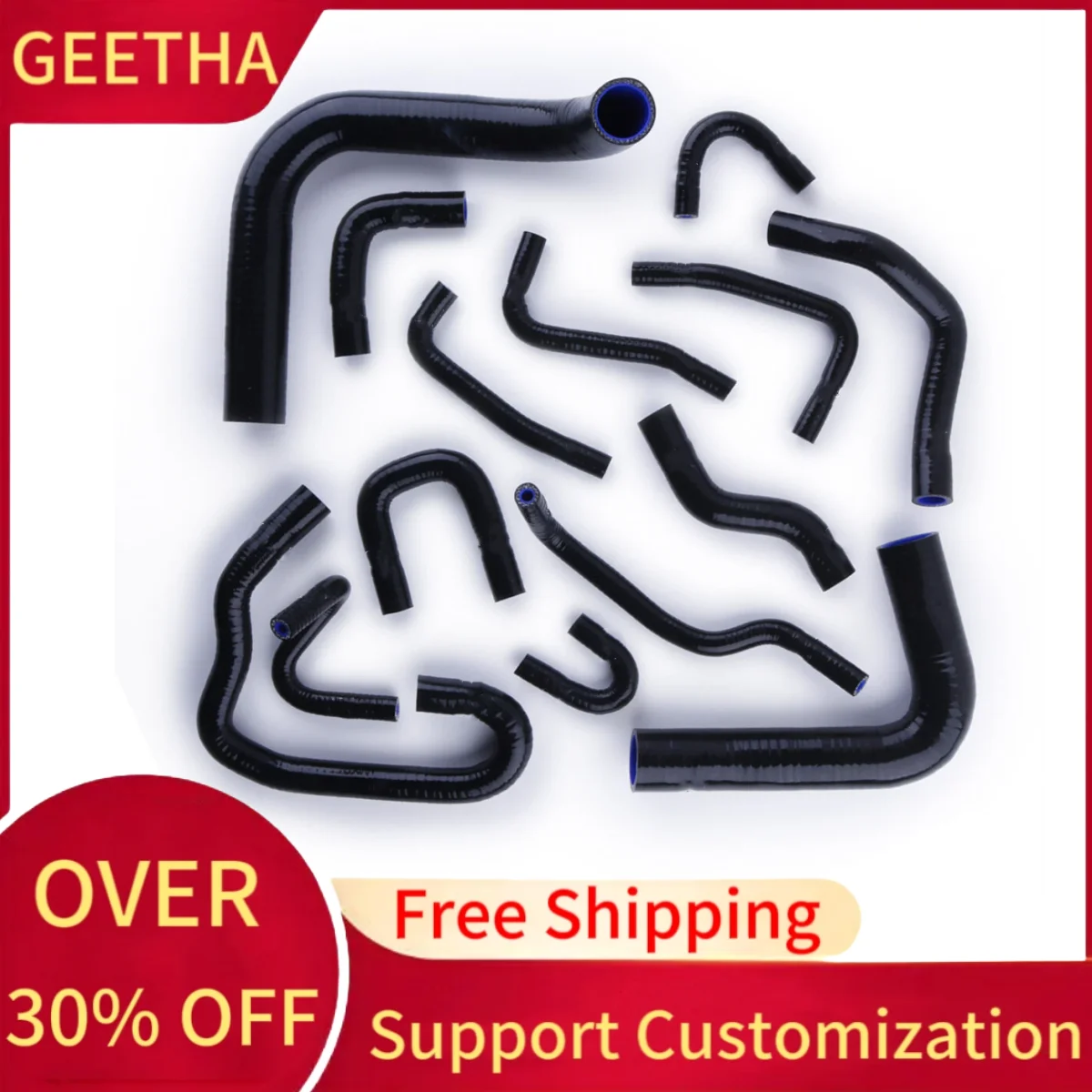 

Silicone Radiator Hose Kit For 1990-1995 Toyota Pickup 4Runner 3.0 V6 LHD