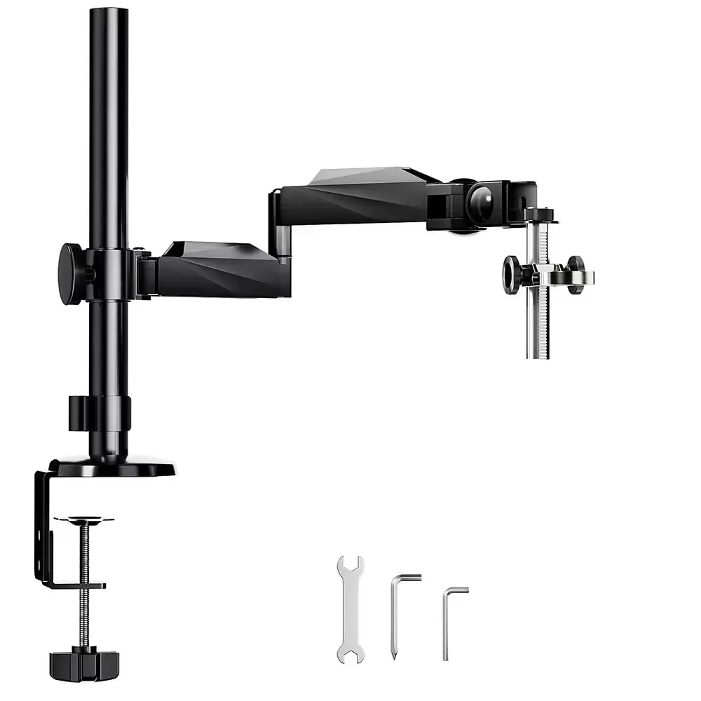 Bras flexible pour support de microscope numérique, bras articulé à pince 360° ° Support de Précision Rotatif Universel pour Mise au Point