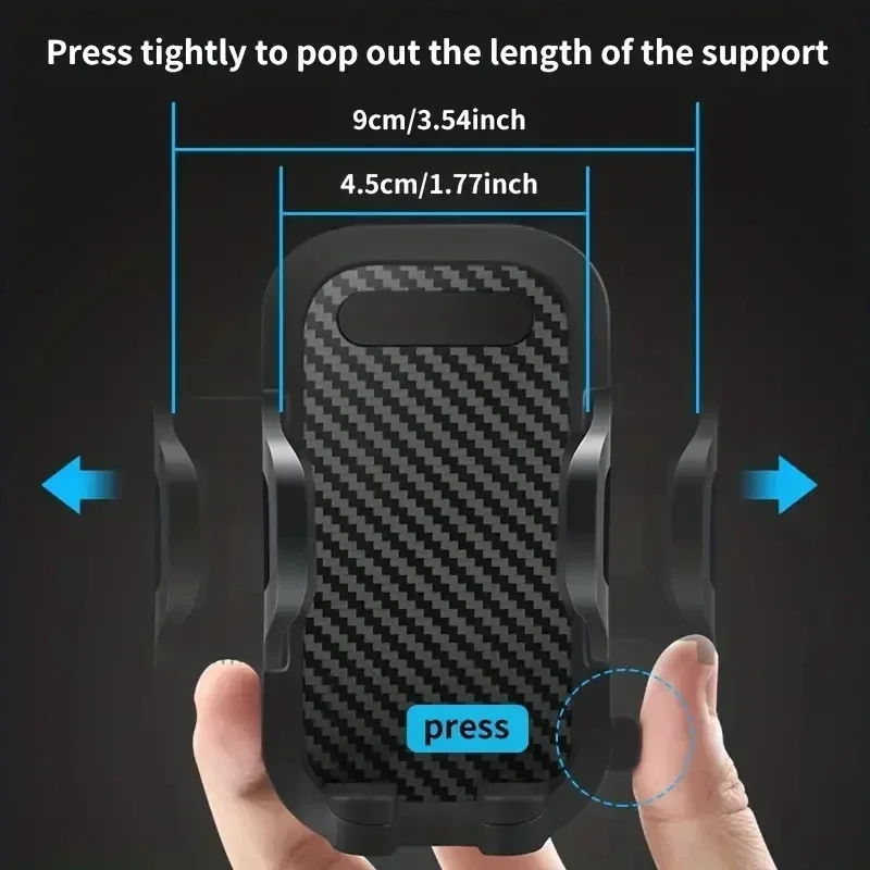 2024 حامل هاتف السيارة العالمي الجديد 360 °   دعامة دعم الخلية المتنقلة للوحة قيادة السيارة على الزجاج الأمامي لهاتف iPhone Samsung Xiaomi