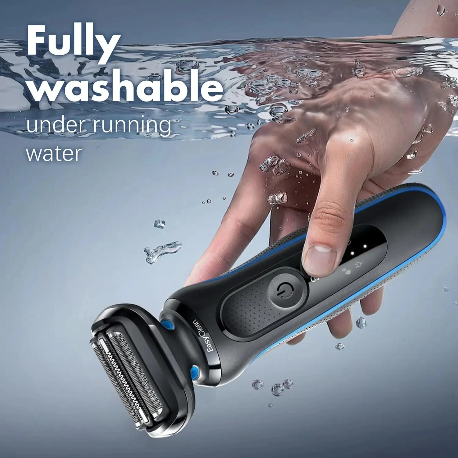 رأس بديل من السلسلة 5/6 53B متوافق مع ماكينة الحلاقة الكهربائية براون 5018s، 5020s، 5031s، 5050cs، 6020s، 6072cc، أسود