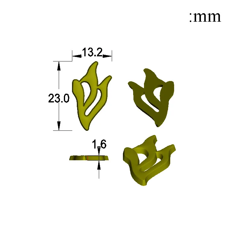 5Pcs a Set Golden Metal Hebrew Shin for Mezuzah Hebrew Letter Small Shin Mezuza Shin for Mezuzah Case Metal Israel Judaism Shin