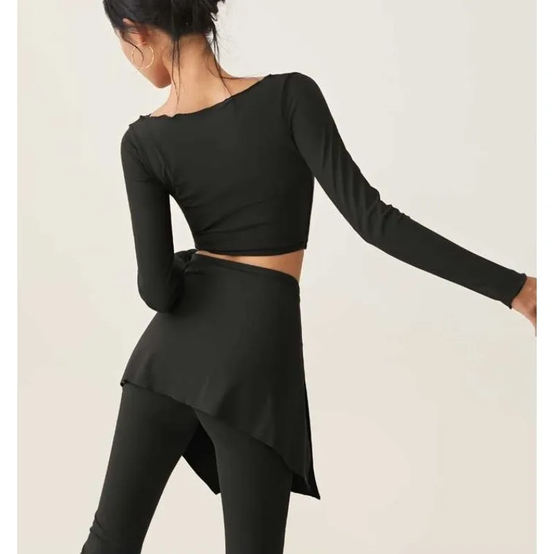 Women's Yoga Fitness Training Sports Short Skirt One-Piece Butt Cover Running Slimming Pilates Skirt A-Line Midi Skirt