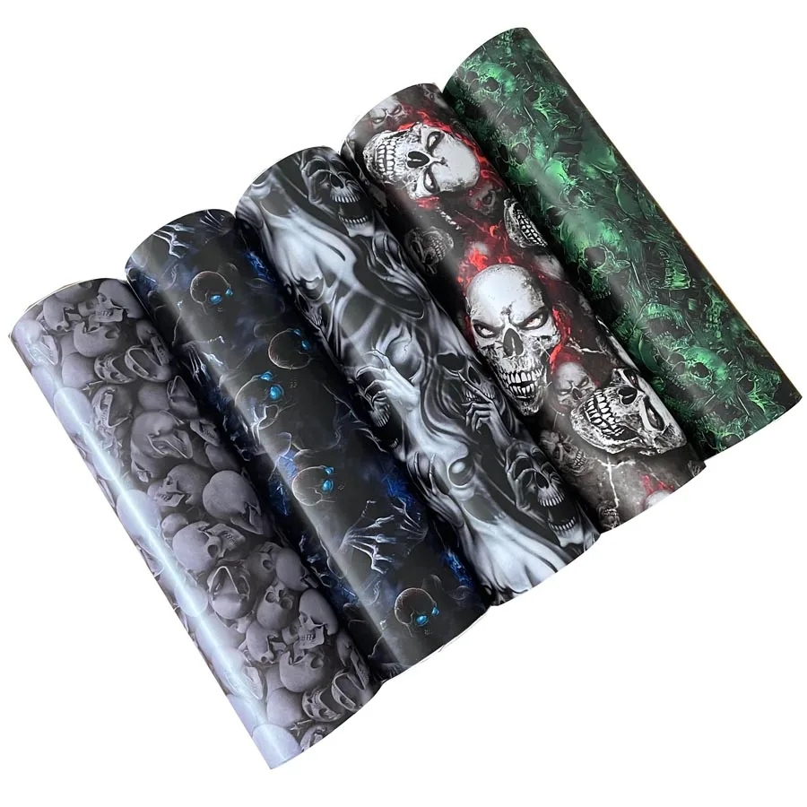 Graffiti Skull Sticker Vinyl Wrap Film Roll Self Adhesive Decal Computer Skateboard Bicycle Car Wrapping Foil