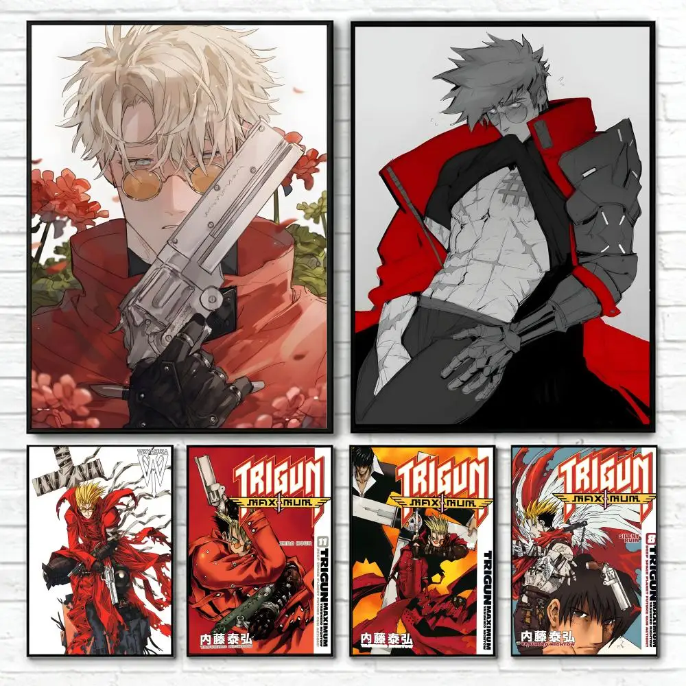 Wild T-Trigun Trigun Poster Wall art print art suitable for living room bedroom bar parlor home decor gift