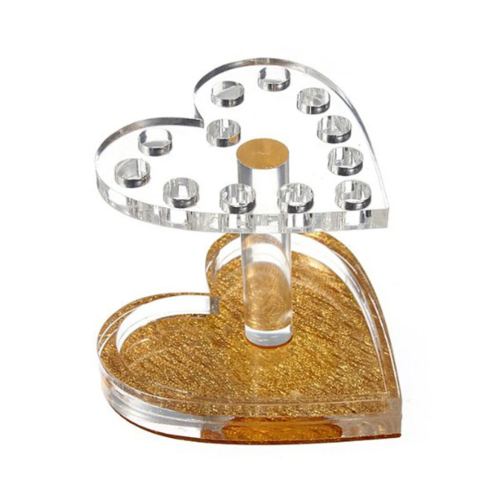 

Heart Shaped Pen Holder for Nail Brush Tool Stand Tech Nails Portable Durable Practical Nail Accessories Organizer