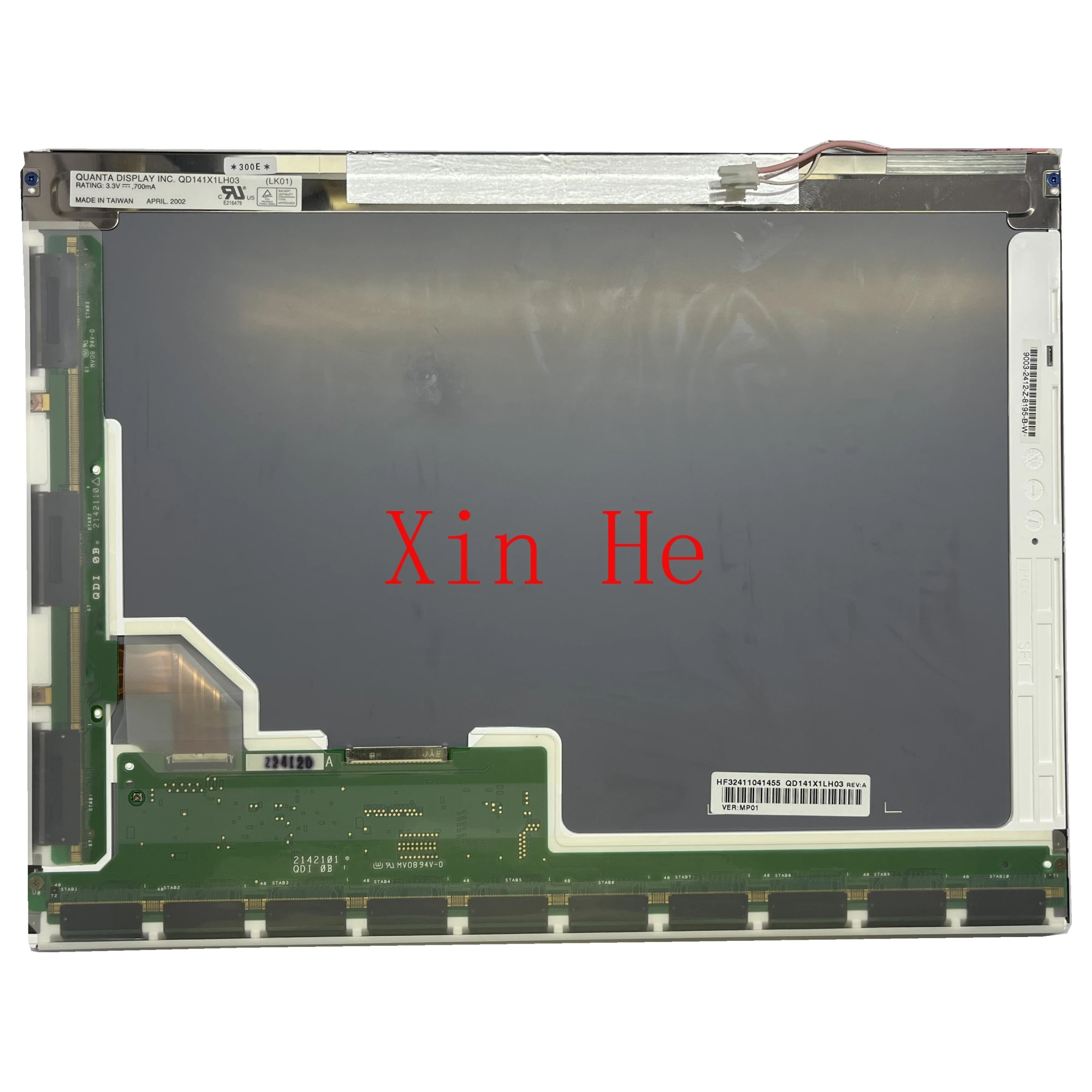 14.1'' QD141X1LH03 Laptop LCD Screen Display Panel 1024(RGB)×768 LVDS 20 Pins