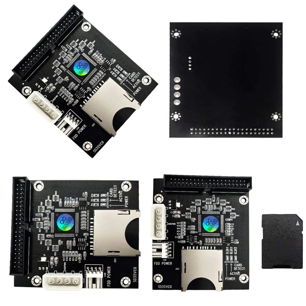 SD Memory Card To 3.5inch 40Pin IDE Hard Disk Drive Adapter 40Pin Male Adapter Support for Dos Linux Windows
