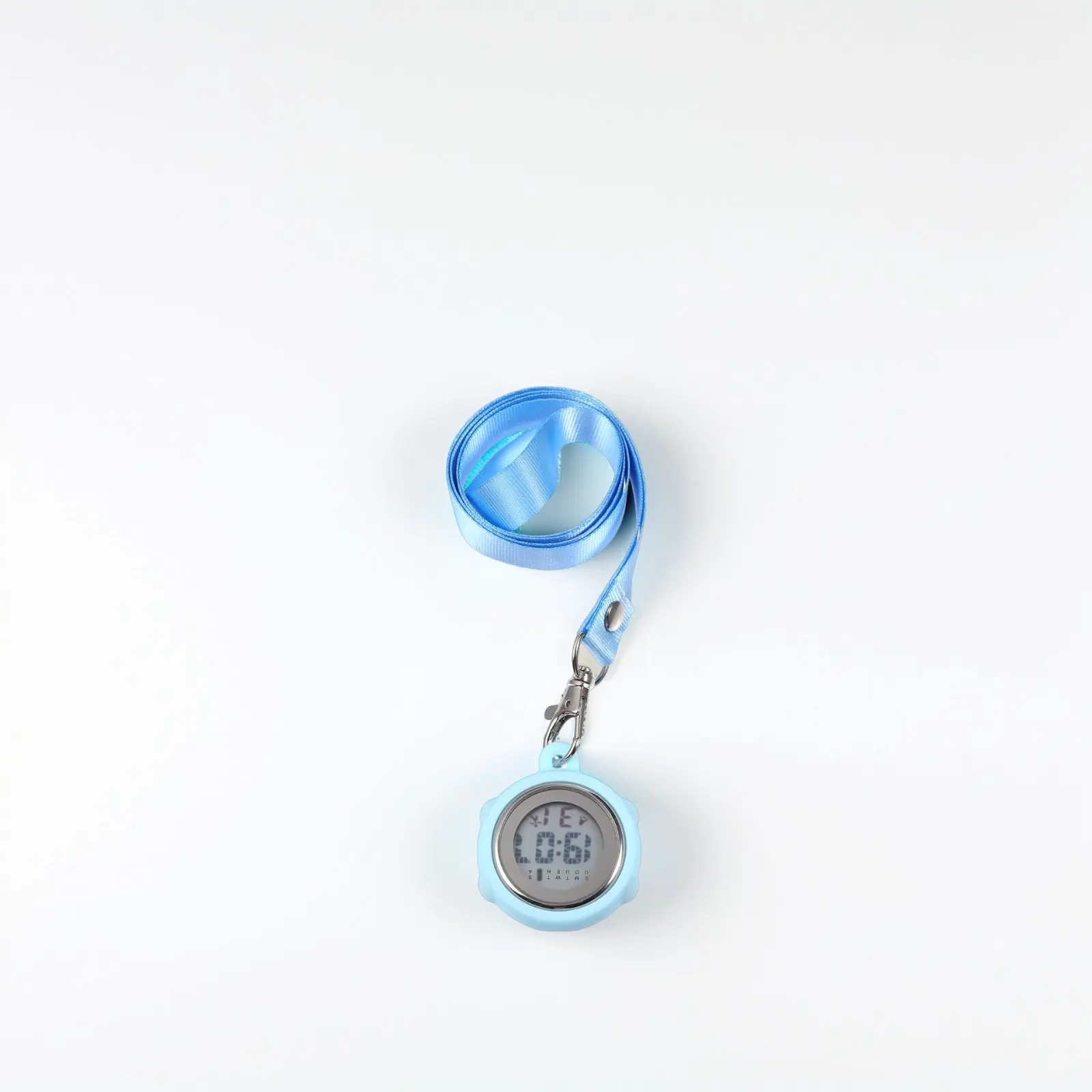 2Pcs Digital Stopwatches Small Pocket Watches with Webbing Lanyard Buckle for Nurses Doctors Students Referees Portable