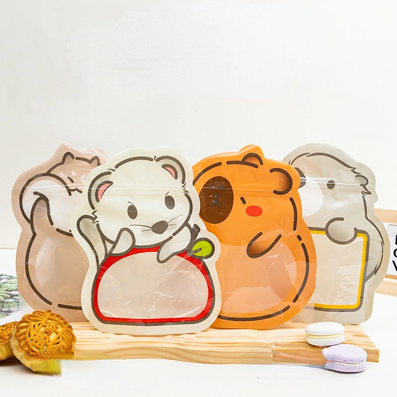 Cute Animal Gift Bags Candy Bags Baby Shower Birthday Party Cookie Bags Bear Capybara Hippo Candy Box Woodland Safari Party Gift