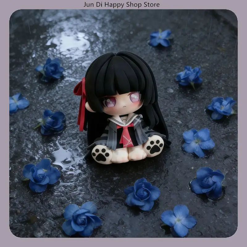 Image of 5cm Wuthering Waves Chisa Niedliche Version Sitzende Pose Anime-Figur Modell Statue Sammlerstück Desktop-Dekoration Ornament Spielzeug Geschenk