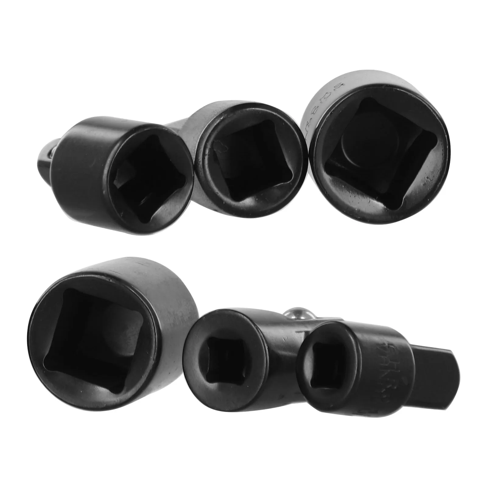 Flexible Use Socket Conversion For Home Projects Chrome Vanadium Socket Adapters 6-Piece Set Essential Toolbox Addition