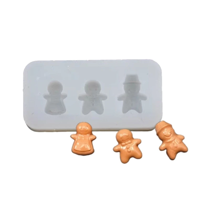 Molde silicone para pão gengibre, molde forma homem para casa bonecas, brinquedo comida, resina epóxi, venda