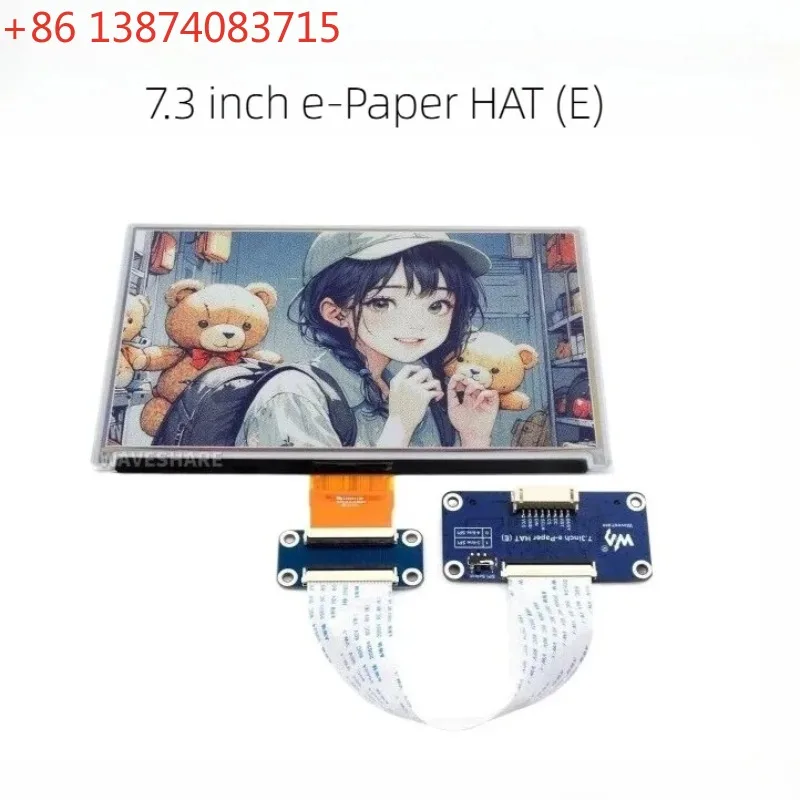7.3inch 6-Color E-Paper 800×480 Waveshare​ E-Ink Display Low Power LCD Module for RPi Jetson Arduino STM32 DIY Part
