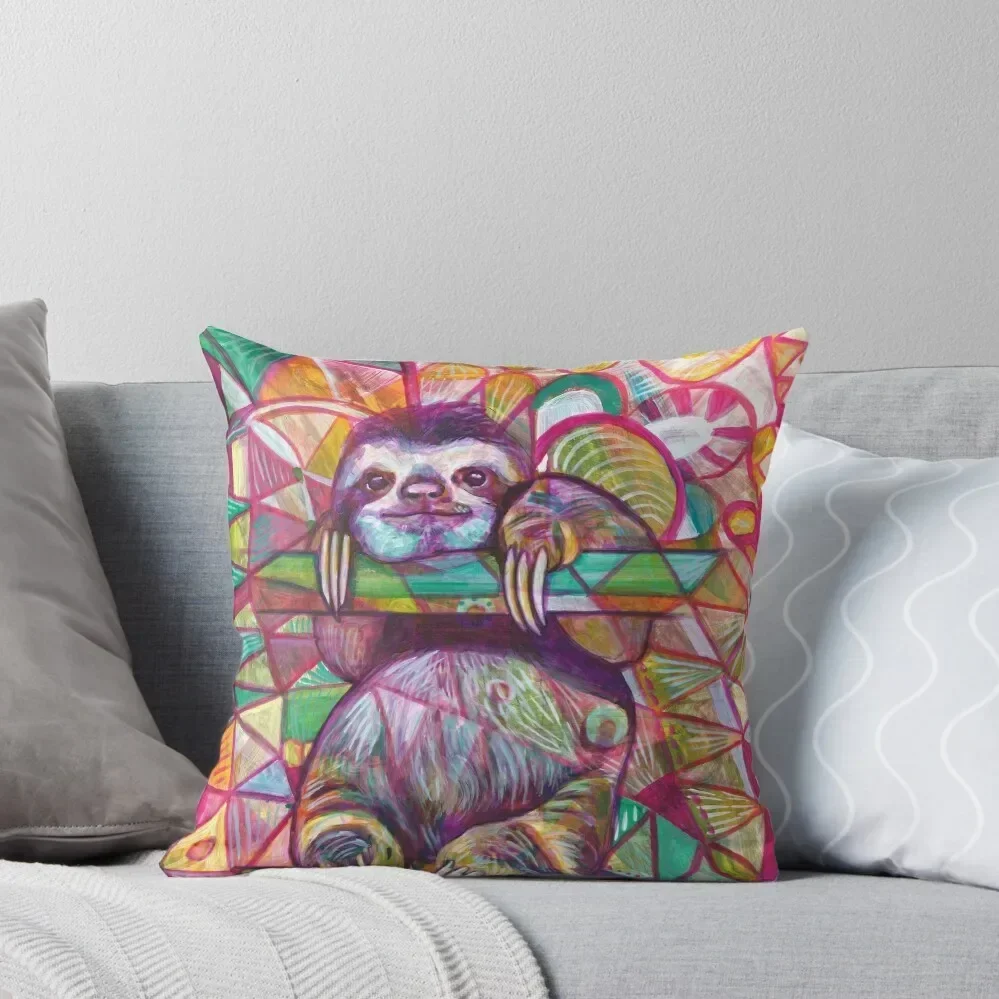 

Sloth Love Throw Pillow Cushion Cover For Sofa luxury decor ornamental pillows for living room Decorative Cushion Cover pillow