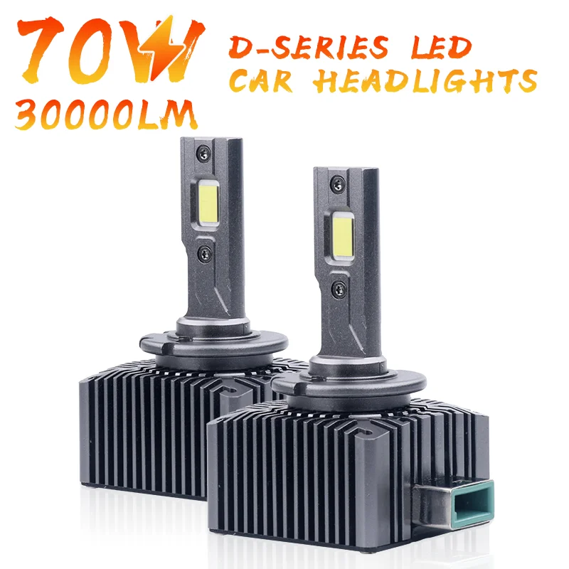 

D SERIES D1S LED Car Headlights Bulbs D3S D2S D4S D5S D8S Turbo Lights 30000LM 6000K 70W Auto Lamp Plug&Play HID Conversion Kit