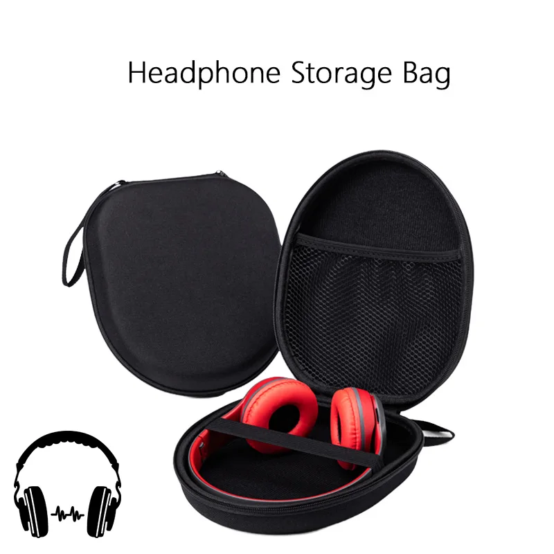Kopfhörer-Aufbewahrungstasche, EVA-Box, tragbare Taschen für Kopfhörer-Zubehör, Tasche für Kopfhörer-Ohrhörer, Tragetasche, tragbare Handtasche