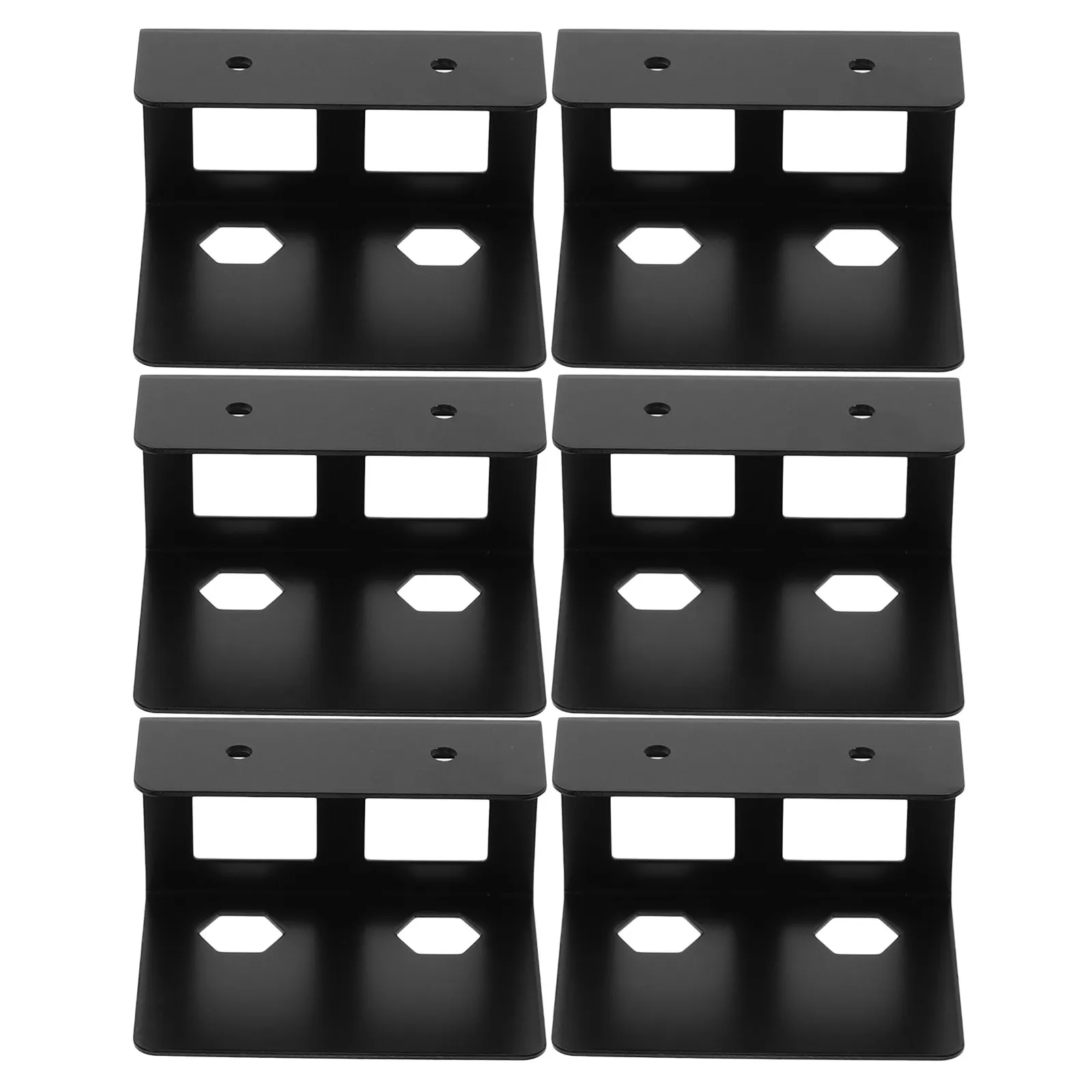 2Sets Metal Under Desk Laptop Storage Mount Holder Organizer For Gaming Desk Setup Heavy Duty Slim