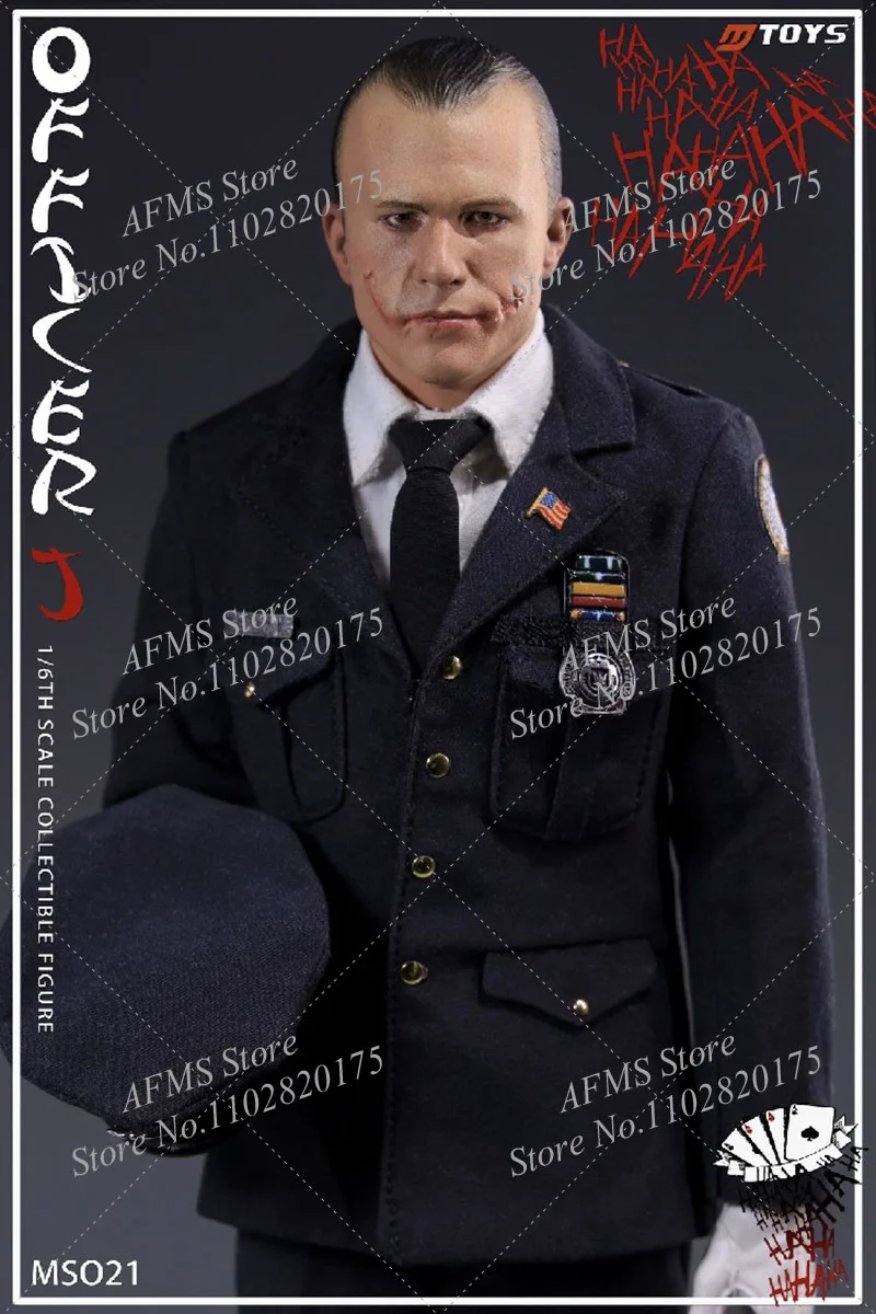 MTOYS MS021 1/6 Scale Collectible Figure Police Clown Heath Ledger  12Inch Full Set Men Soldier Action Figure Model