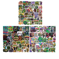 TMNT-pegatinas de Tortugas Ninja Mutantes adolescentes para niños, calcomanías impermeables de PVC de 50 piezas, dibujos animados de Anime, DIY, Juguetes