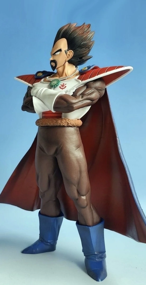 Anime Dragon Ball Z Bulma Saiyan King Vegeta Figurka Vegetaiii Płaszcz Seria Stojąca Figurka Model Statuetka Ozdoba Dziecko Prezent Świąteczny
