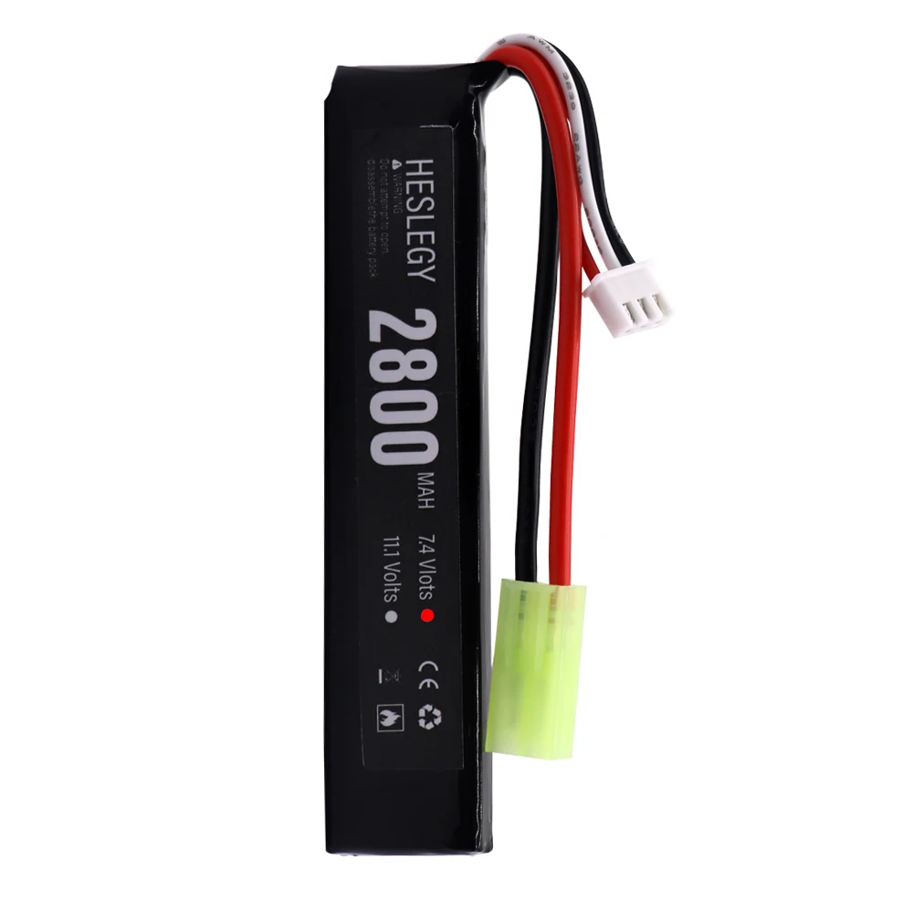 7.4v 2800mAh Lipo Battery for Water Gun 2S 7.4V battery for Mini Airsoft BB Air Pistol Electric Toys Guns Parts Tamiya Plug