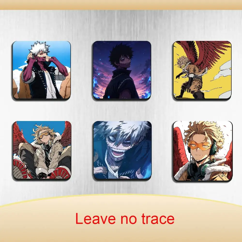 Art Hawks Dabi MHA Black Square Plastic Fridge Magnet, for Magnetic Sticker No Trace Left, Durable, Smooth and Textured