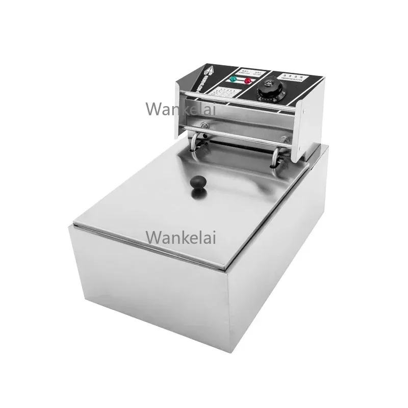 

Wholesale Best Commercial Electric Broaster Chicken Pressure Single Fryer For Restaurant Mini Donut Cassava Frying Machine 8L