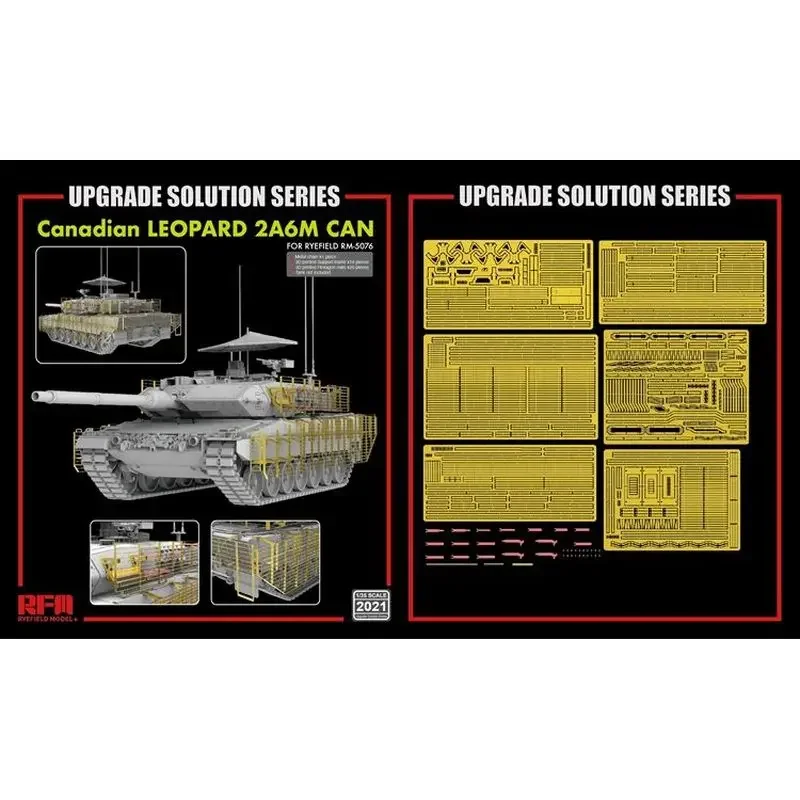 RYEFIELD MODEL RFM RM-2021 1/35 Upgrade Set for Canadian Leopard 2A6M CAN - Upgrade Detail Set