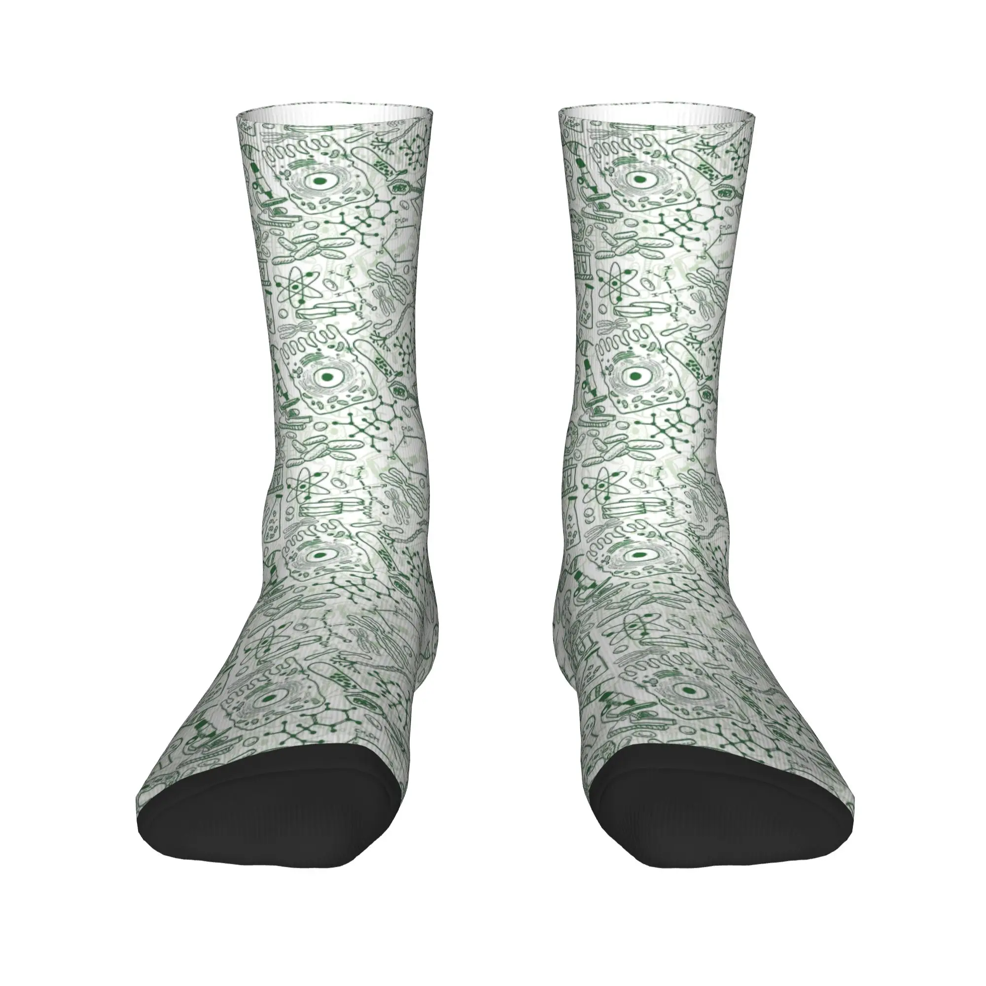 Germ Science Socks  Anti Skid Stockings Men Medium Soft Cycling Socks Autumn Kawaii Pattern Socks
