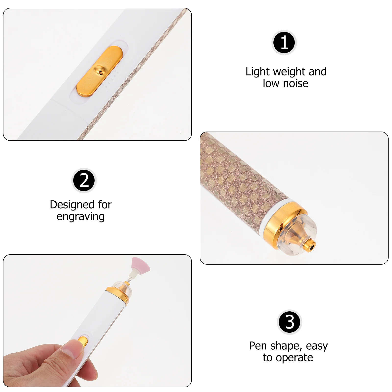 Taladro eléctrico para uñas, herramienta portátil para manicura y pedicura para uñas artificiales acrílicas, uso en salón en casa, pulido y pulido